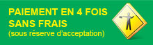 Paiement en 4 fois sans frais